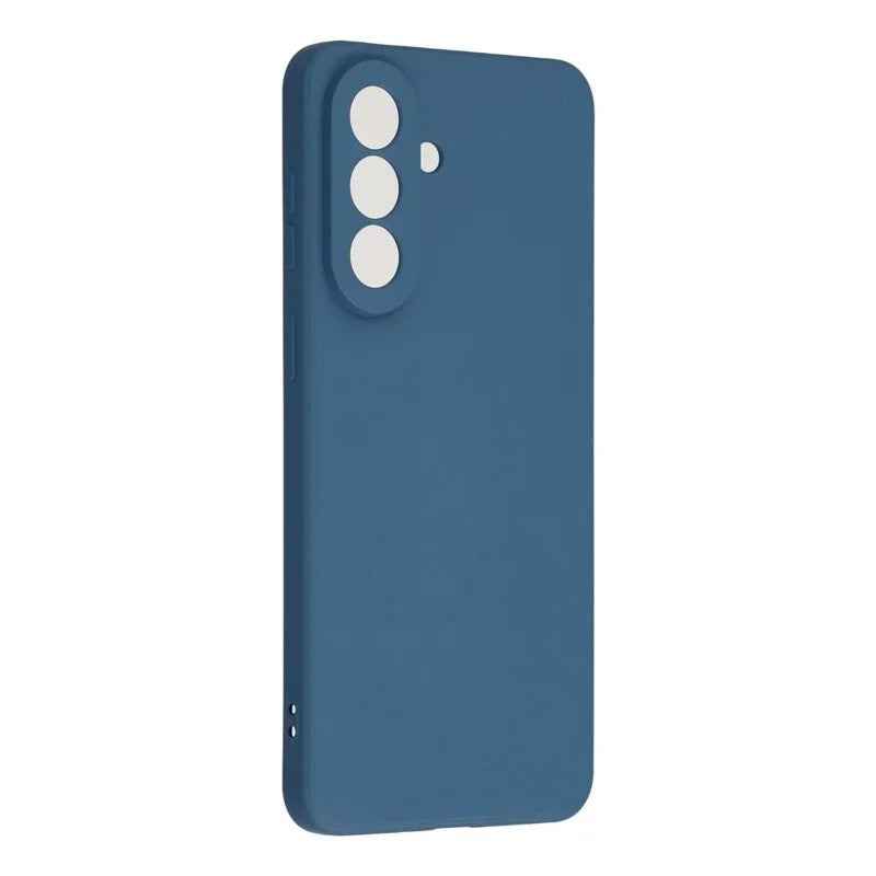 For Samsung Galaxy A57 5G Phone Case WANLONFENG RB2 Series TPU Back Cover with Tempered Glass - Sapphire