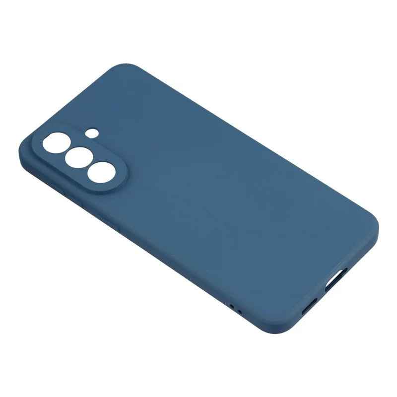 For Samsung Galaxy A57 5G Phone Case WANLONFENG RB2 Series TPU Back Cover with Tempered Glass - Sapphire