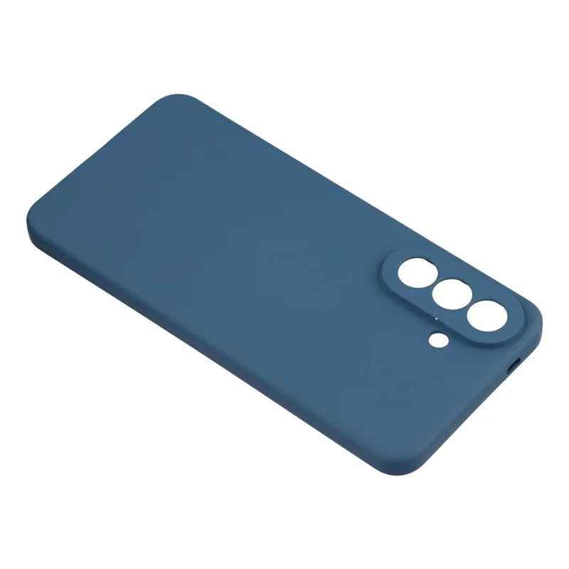 For Samsung Galaxy A57 5G Phone Case WANLONFENG RB2 Series TPU Back Cover with Tempered Glass - Sapphire
