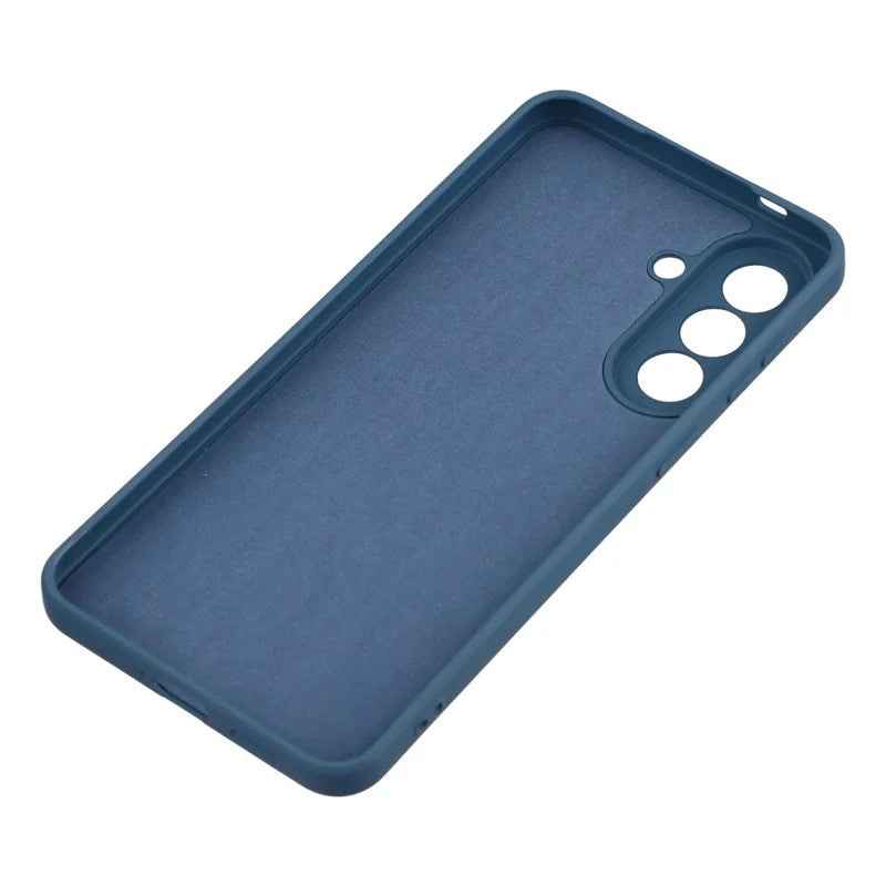 For Samsung Galaxy A57 5G Phone Case WANLONFENG RB2 Series TPU Back Cover with Tempered Glass - Sapphire