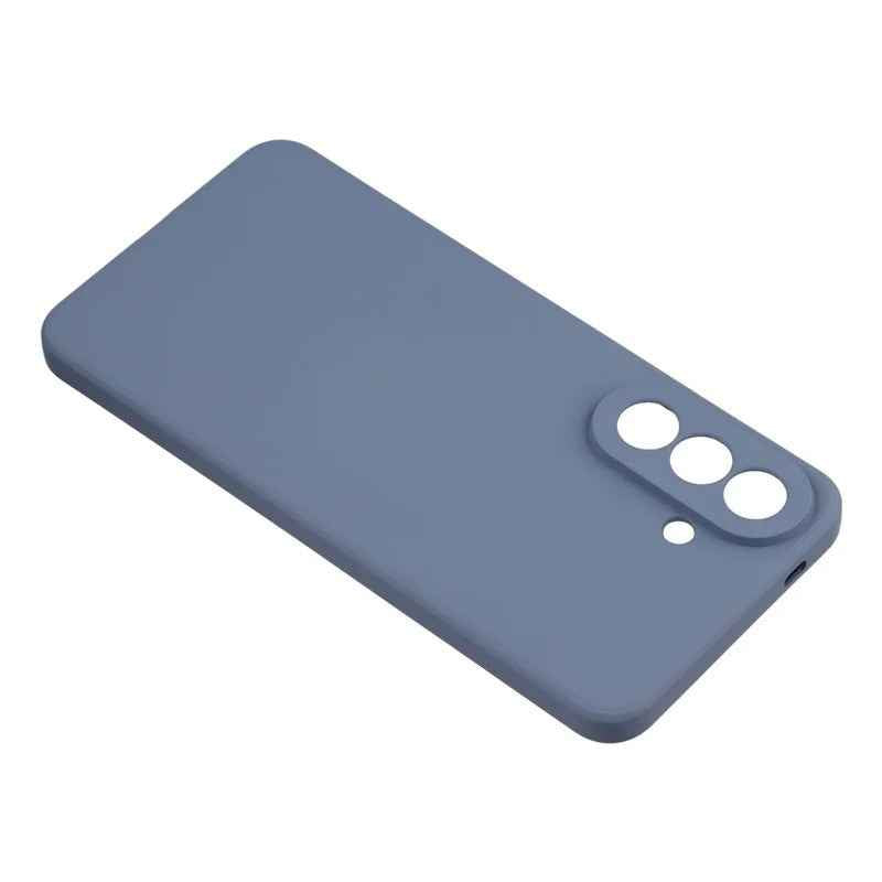 For Samsung Galaxy A57 5G Phone Case WANLONFENG RB2 Series TPU Back Cover with Tempered Glass - Lavender Grey