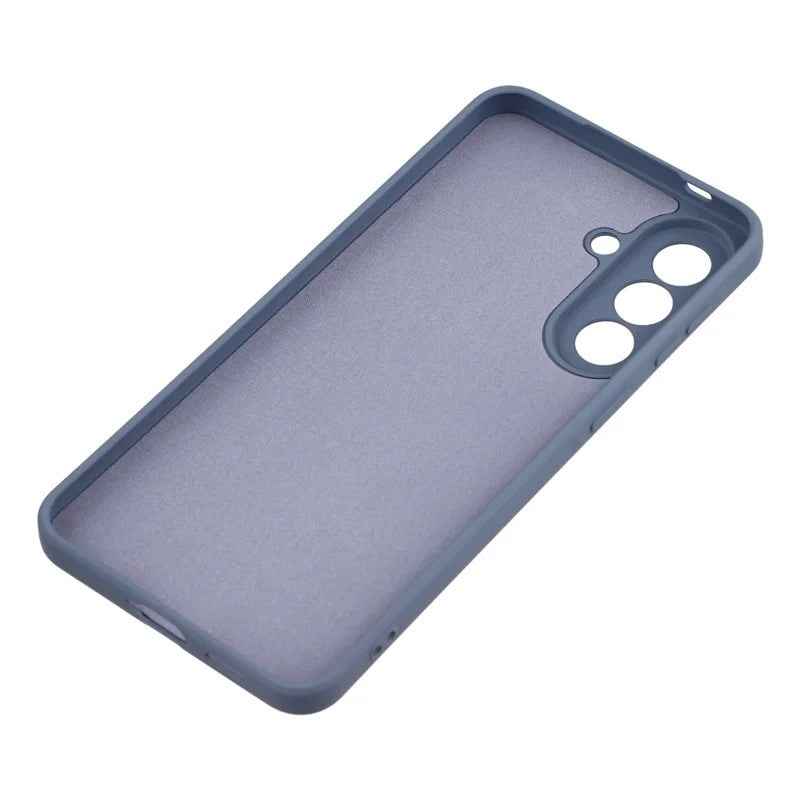 For Samsung Galaxy A57 5G Phone Case WANLONFENG RB2 Series TPU Back Cover with Tempered Glass - Lavender Grey