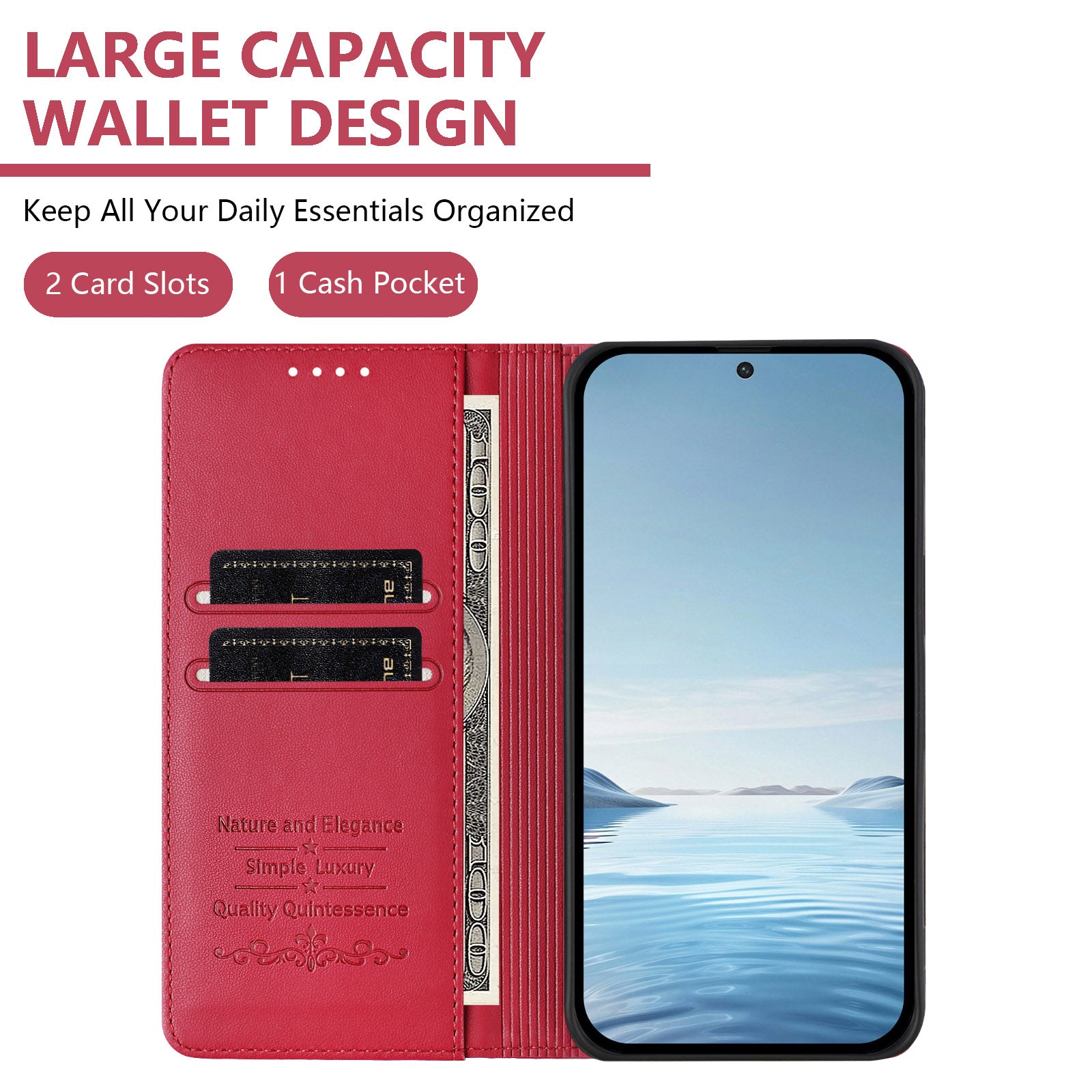 For Xiaomi Redmi Note 15 Pro 4G (Global) Case RFID Blocking Wallet Stand Imprinted Cat Pattern Leather Phone Cover - Red