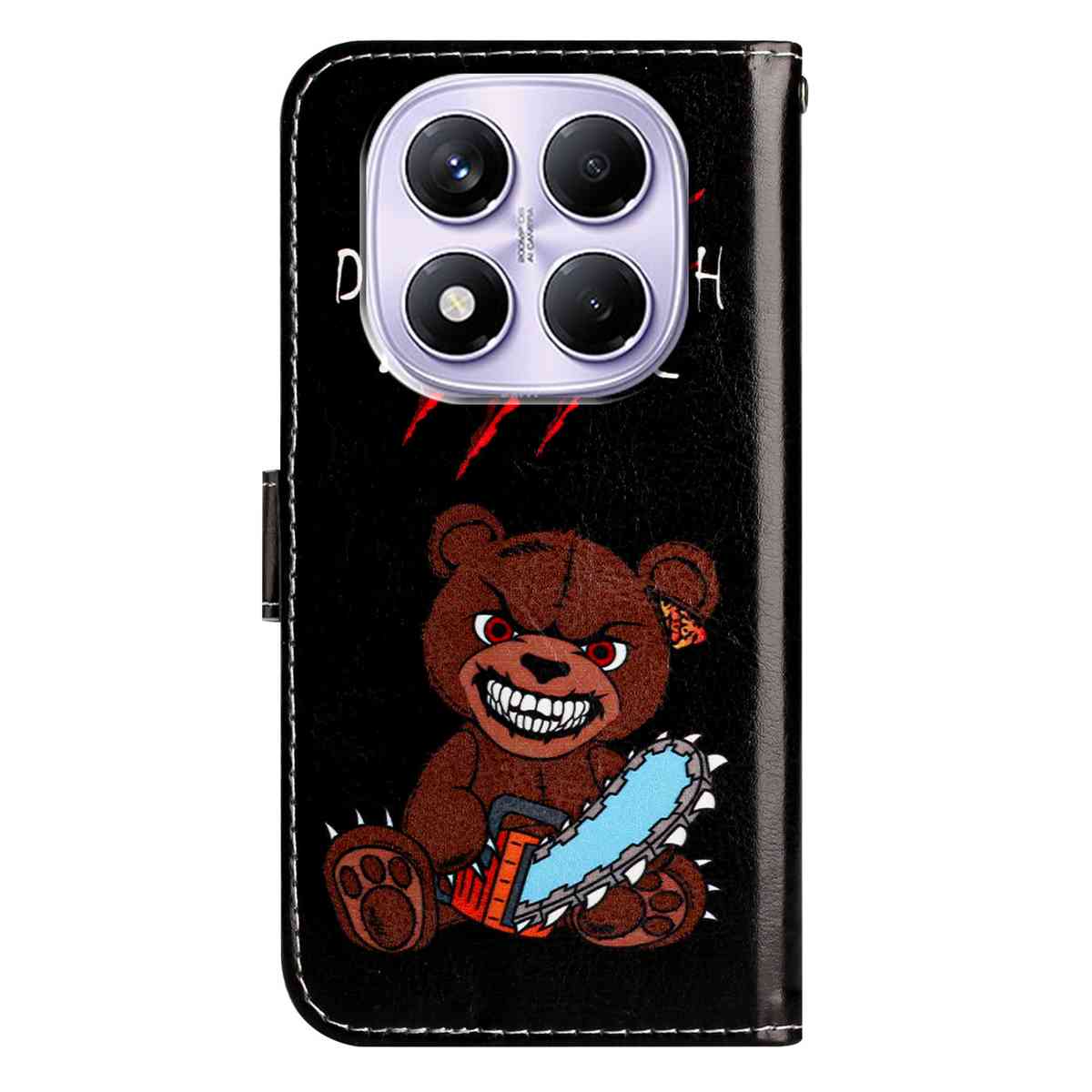 For Xiaomi Redmi Note 15 Pro 5G (Global) Wallet Case  Printed Pattern PU Leather Stand Phone Cover with Strap - Don'T Touch My Phone