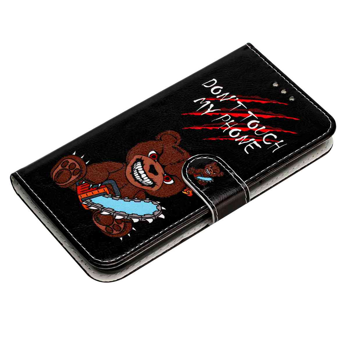 For Xiaomi Redmi Note 15 Pro 5G (Global) Wallet Case  Printed Pattern PU Leather Stand Phone Cover with Strap - Don'T Touch My Phone