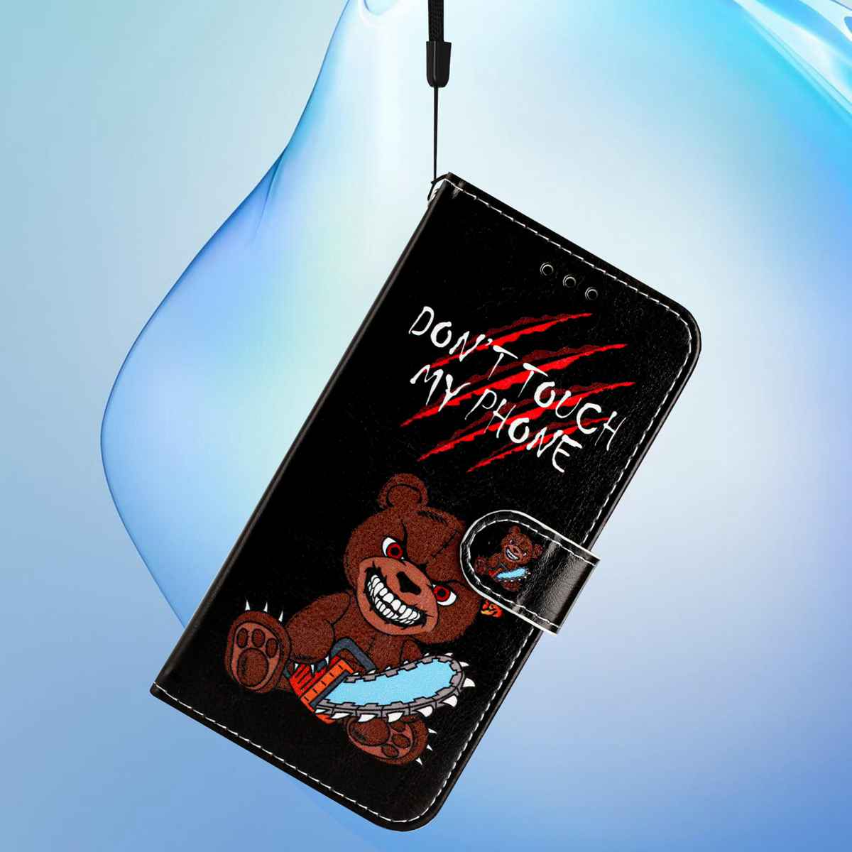 For Xiaomi Redmi Note 15 Pro 5G (Global) Wallet Case  Printed Pattern PU Leather Stand Phone Cover with Strap - Don'T Touch My Phone
