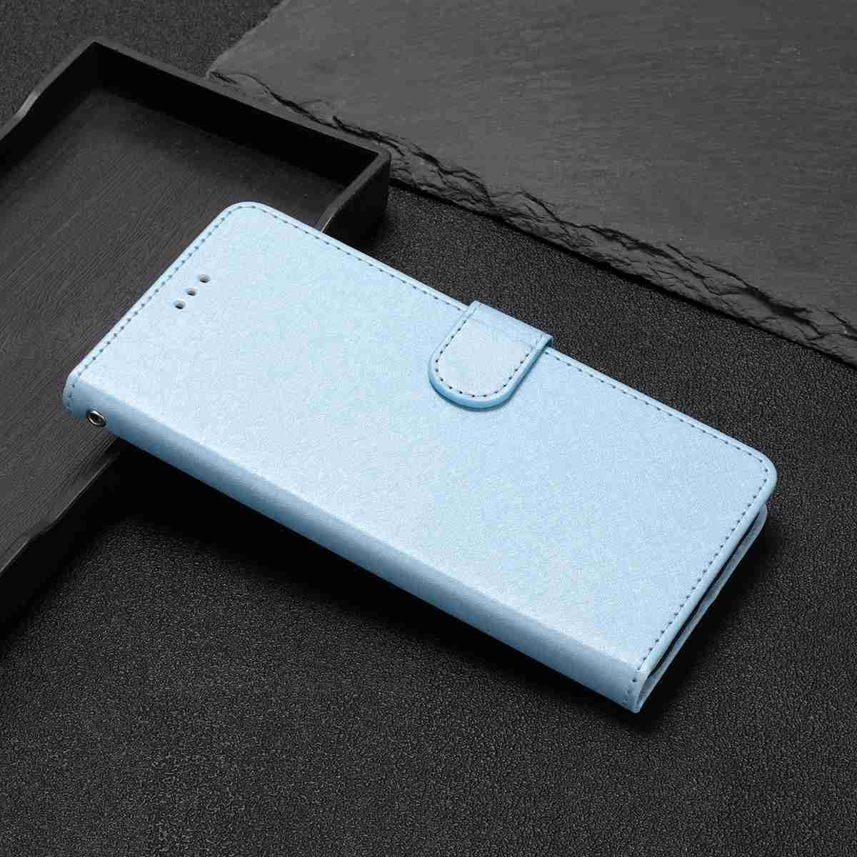 For Xiaomi Redmi Note 15 Pro 5G (Global) Wallet Case Leather Folio Phone Cover Magnetic Clasp - Sky Blue