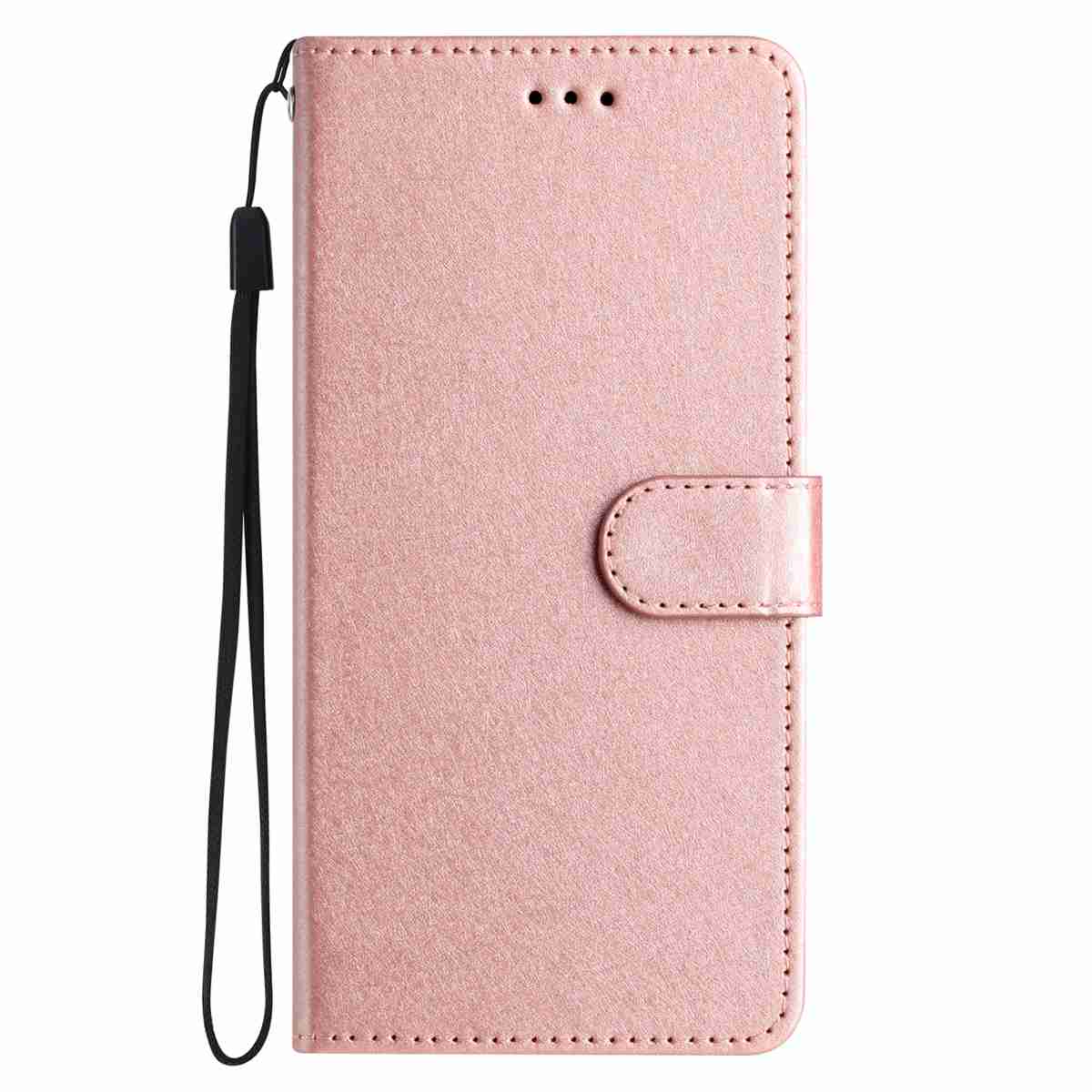 For Xiaomi Redmi Note 15 Pro 4G (Global) Wallet Case Leather Folio Phone Cover Magnetic Clasp - Rose Gold