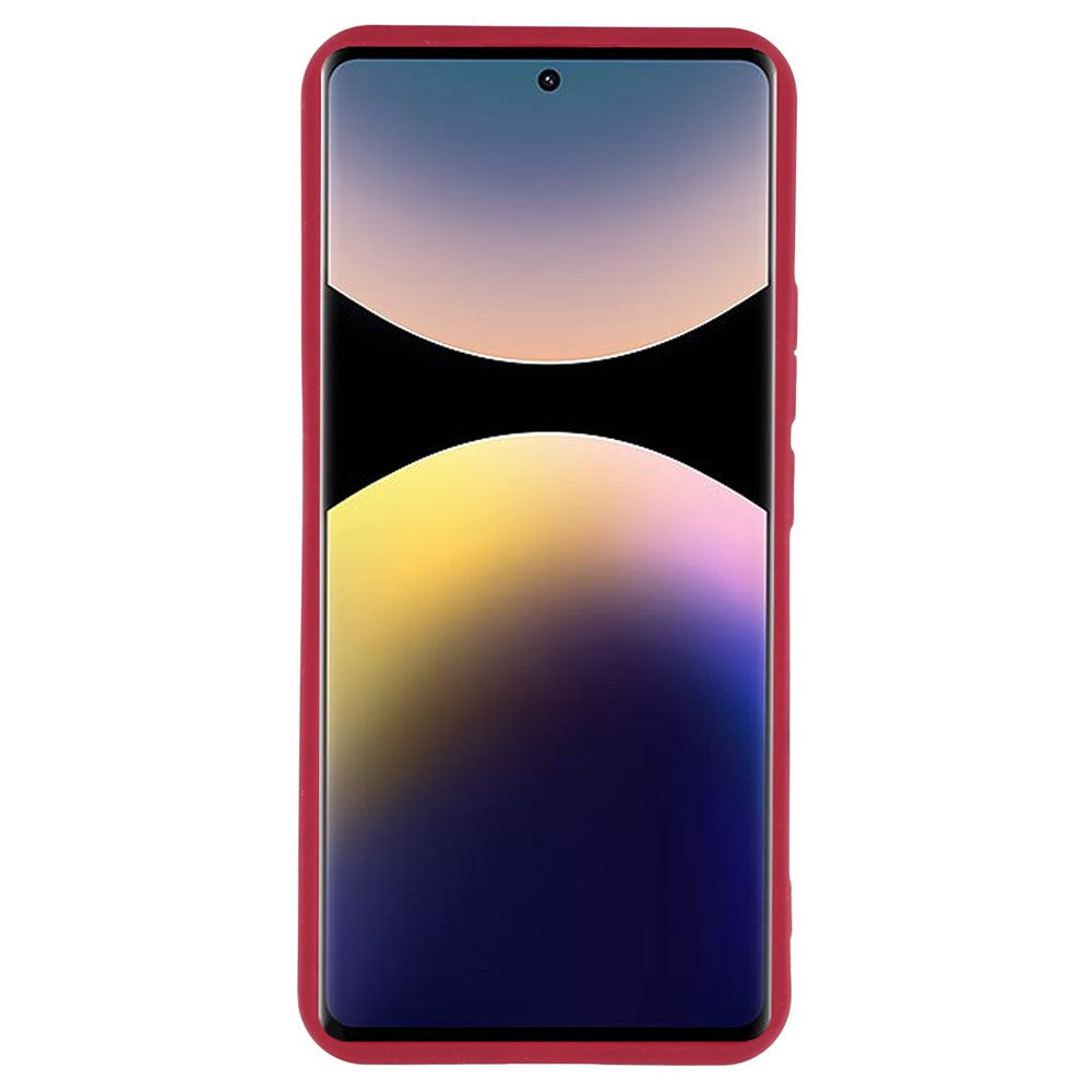 Phone Case For Xiaomi Poco M8 Pro 5G  /  Redmi Note 15 Pro+ 5G (Global) Grooved Design TPU Anti Slip Phone Cover - Red