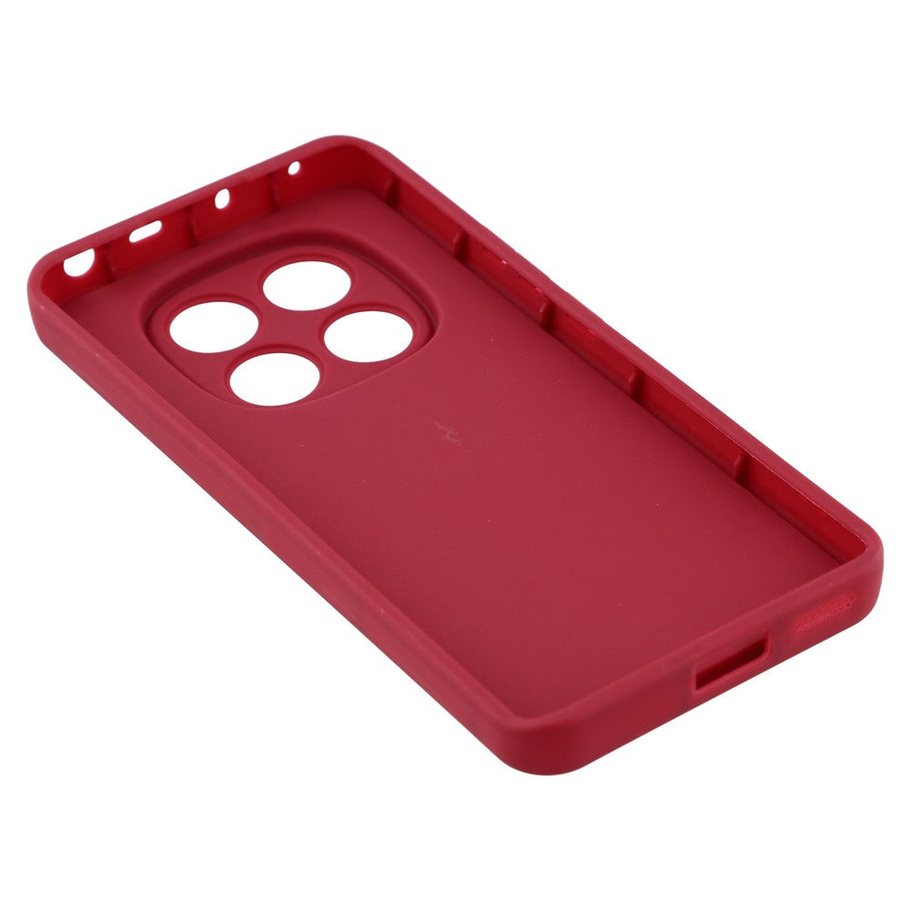 Phone Case For Xiaomi Poco M8 Pro 5G  /  Redmi Note 15 Pro+ 5G (Global) Grooved Design TPU Anti Slip Phone Cover - Red