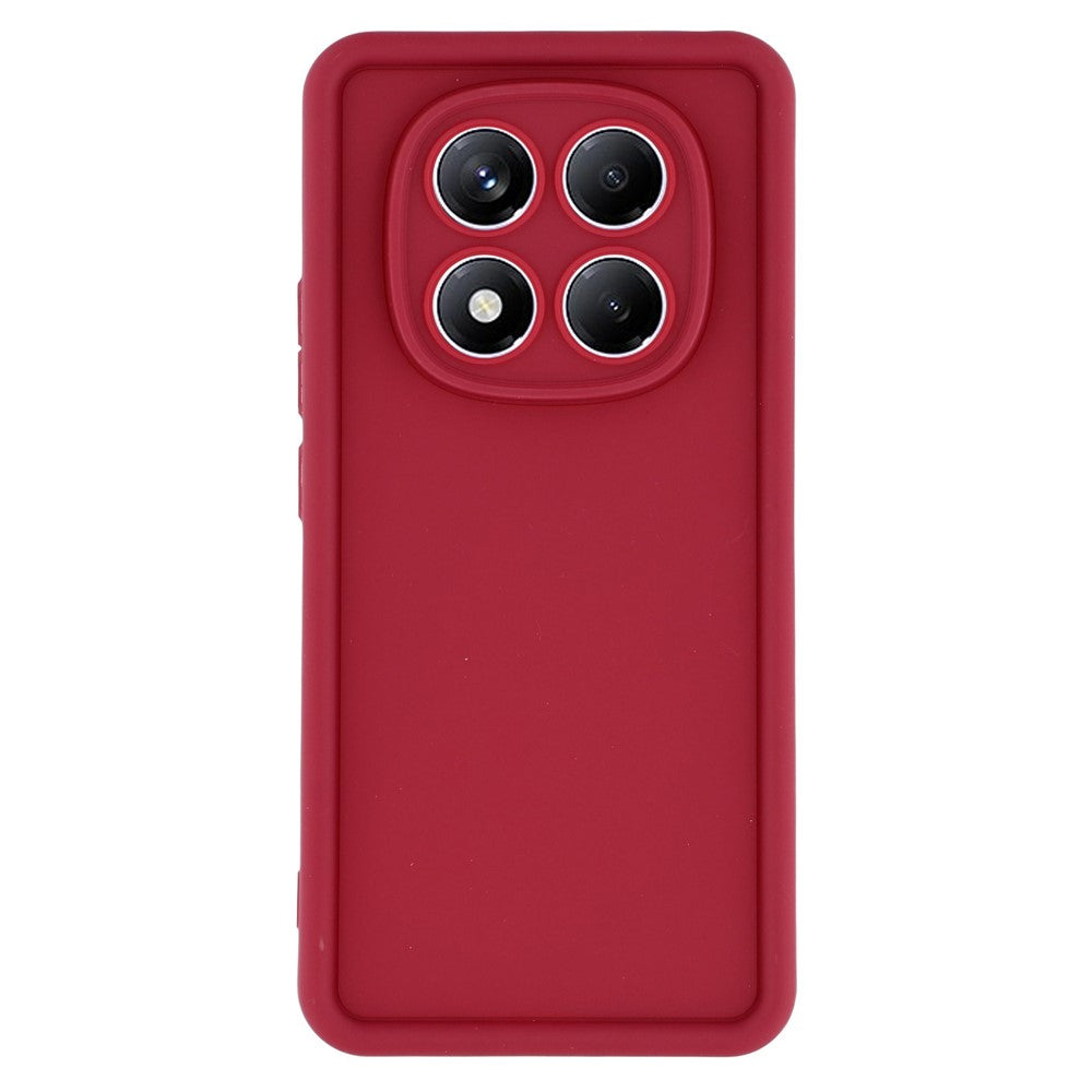 For Xiaomi Redmi Note 15 Pro 4G (Global) Case Grooved Design TPU Anti Slip Phone Cover - Red