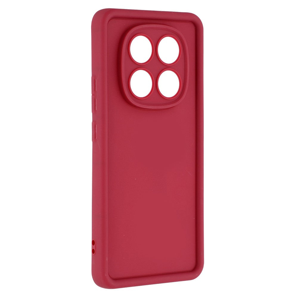 For Xiaomi Redmi Note 15 Pro 4G (Global) Case Grooved Design TPU Anti Slip Phone Cover - Red