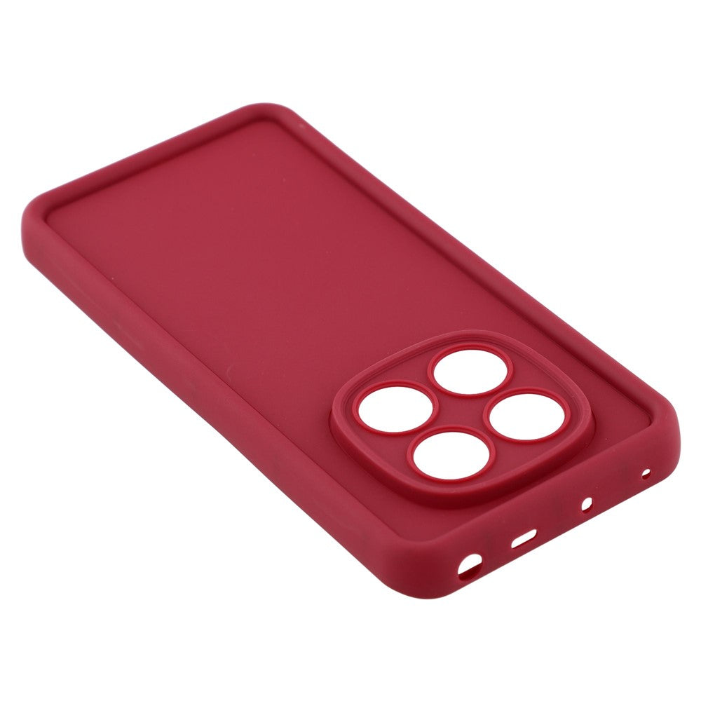 For Xiaomi Redmi Note 15 Pro 4G (Global) Case Grooved Design TPU Anti Slip Phone Cover - Red