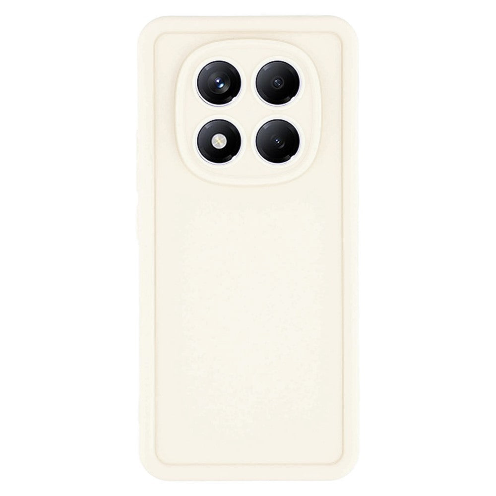 For Xiaomi Redmi Note 15 Pro 4G (Global) Case Grooved Design TPU Anti Slip Phone Cover - Beige