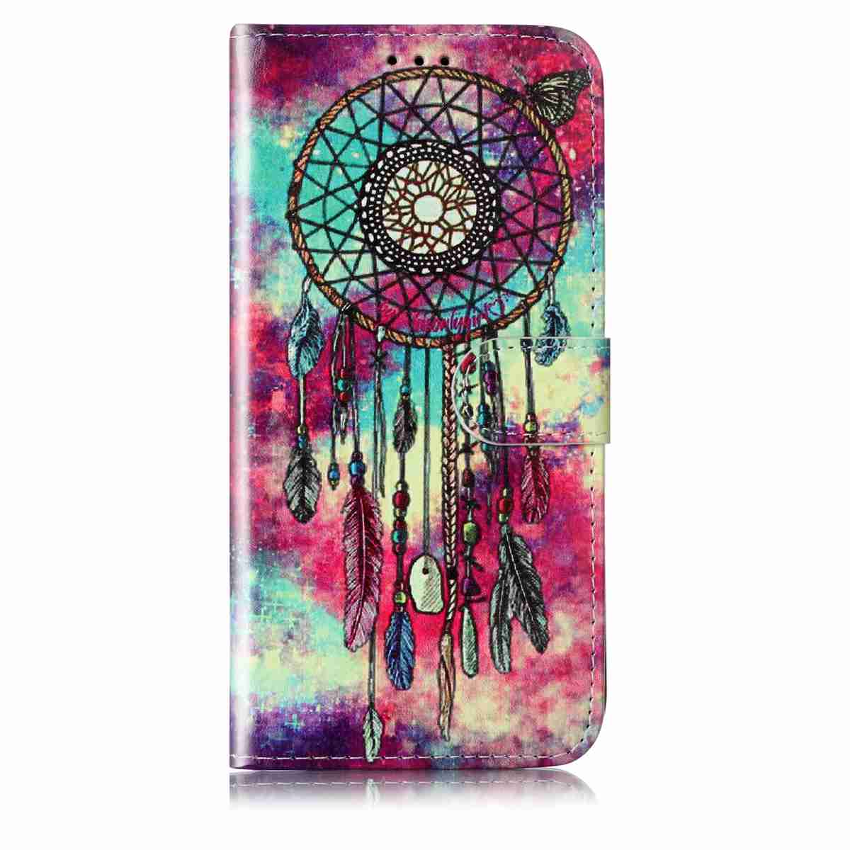 For Samsung Galaxy A57 5G Stand Case Marble Painted Folio Flip Leather Wallet Phone Cover - Dream Catcher