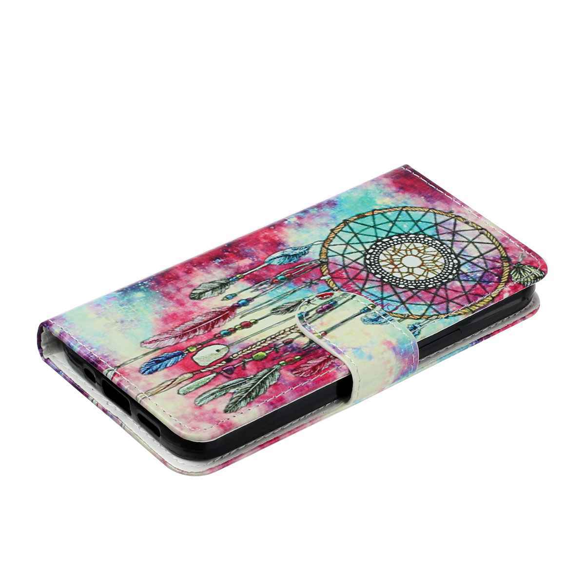 For Samsung Galaxy A57 5G Stand Case Marble Painted Folio Flip Leather Wallet Phone Cover - Dream Catcher