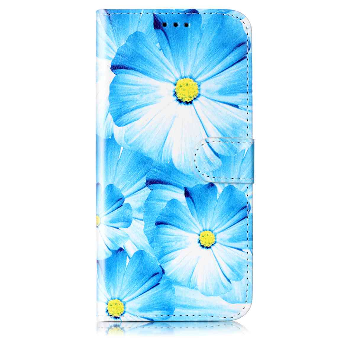 For Samsung Galaxy A57 5G Stand Case Marble Painted Folio Flip Leather Wallet Phone Cover - Orchid