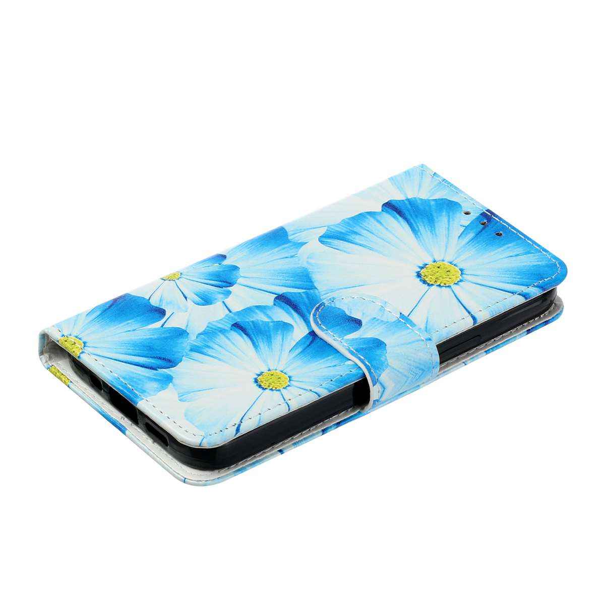 For Samsung Galaxy A57 5G Stand Case Marble Painted Folio Flip Leather Wallet Phone Cover - Orchid