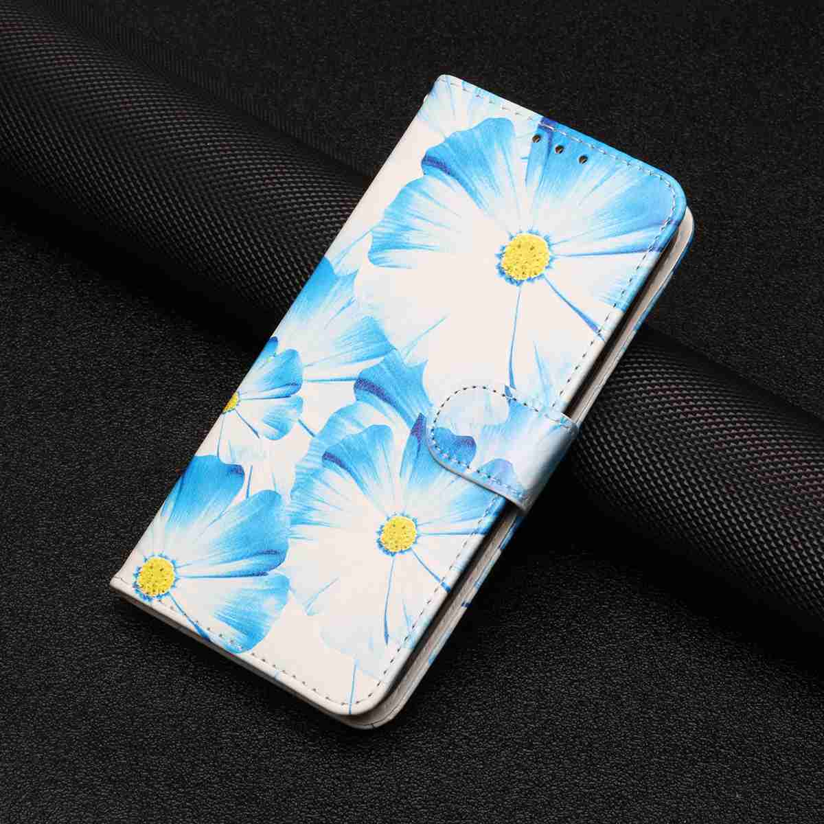 For Samsung Galaxy A57 5G Stand Case Marble Painted Folio Flip Leather Wallet Phone Cover - Orchid