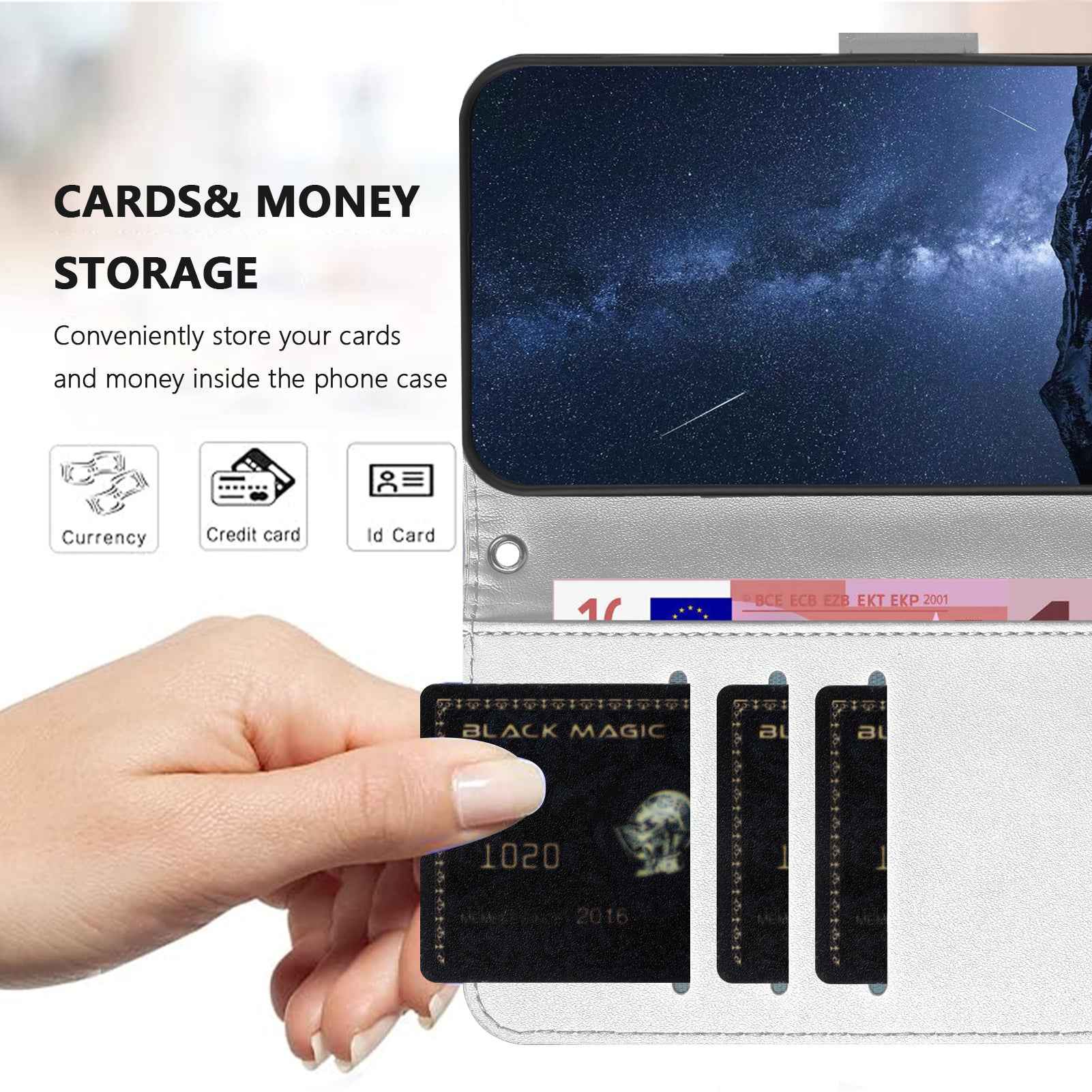 For Samsung Galaxy A57 5G Phone Cases Wallet Stand Color Splicing Leather Cover with Magnetic Clasp - Silver