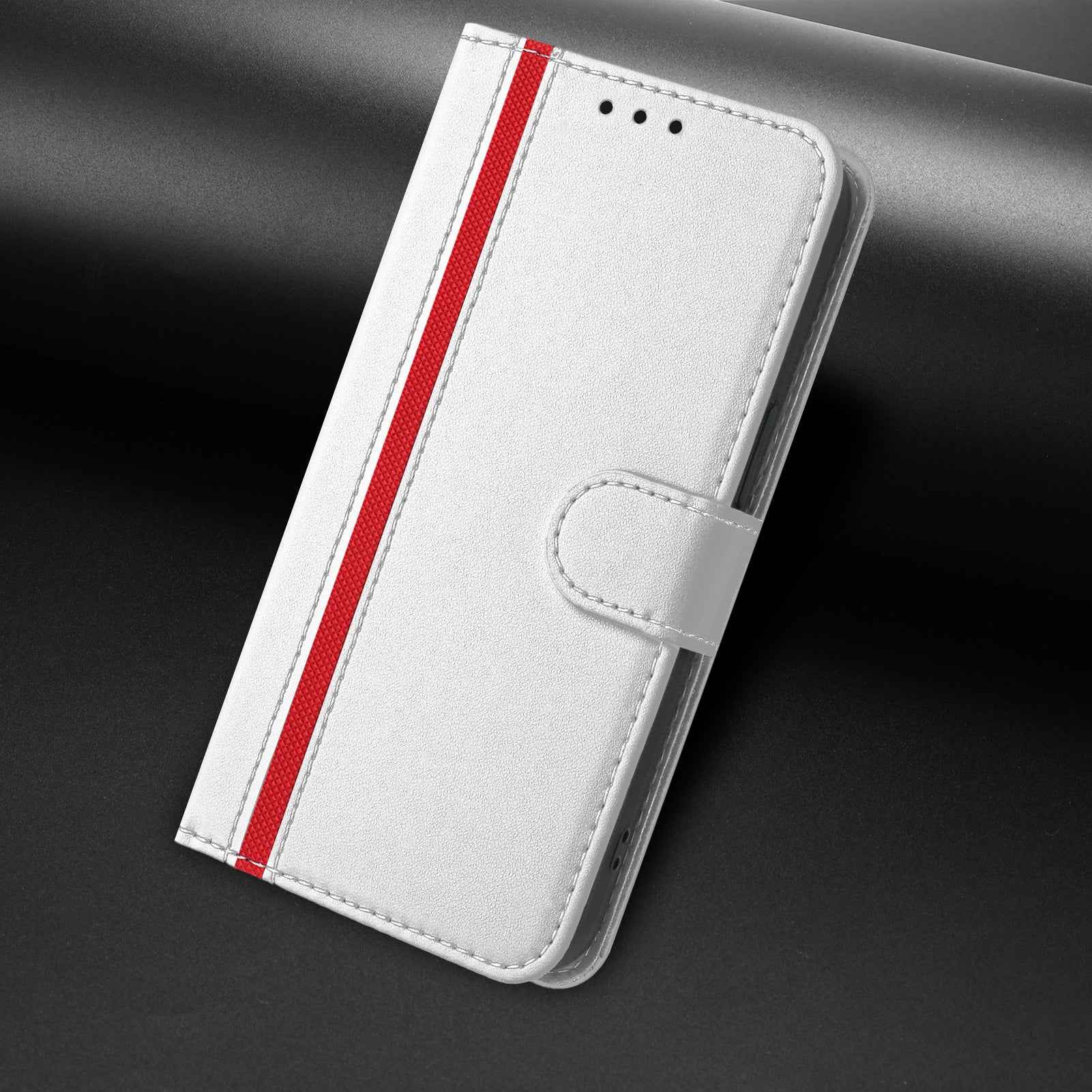 For Samsung Galaxy A57 5G Phone Cases Wallet Stand Color Splicing Leather Cover with Magnetic Clasp - Silver