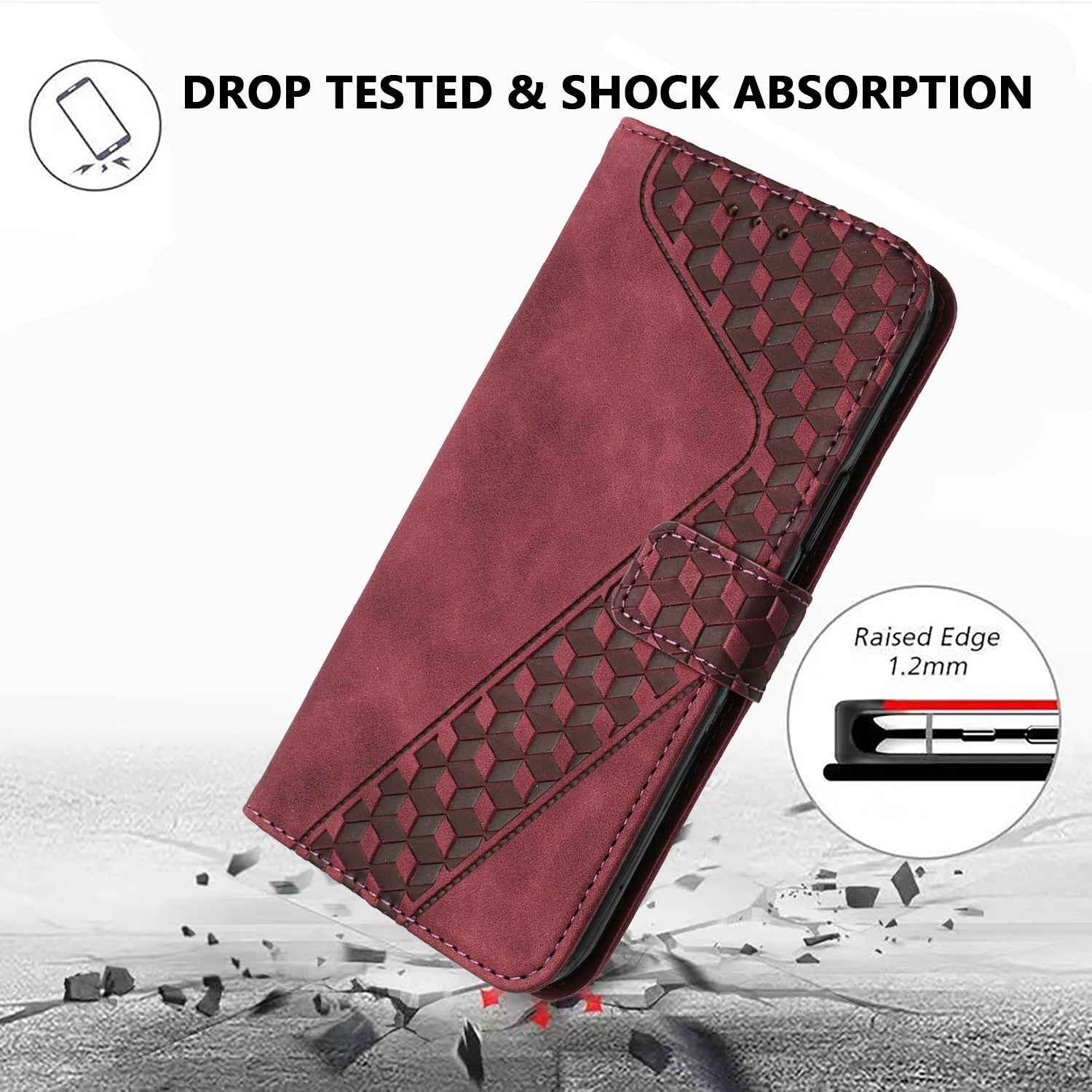 For Samsung Galaxy A57 5G Leather Case 7-Shaped Pattern Wallet Stand Shockproof Phone Cover - Brown