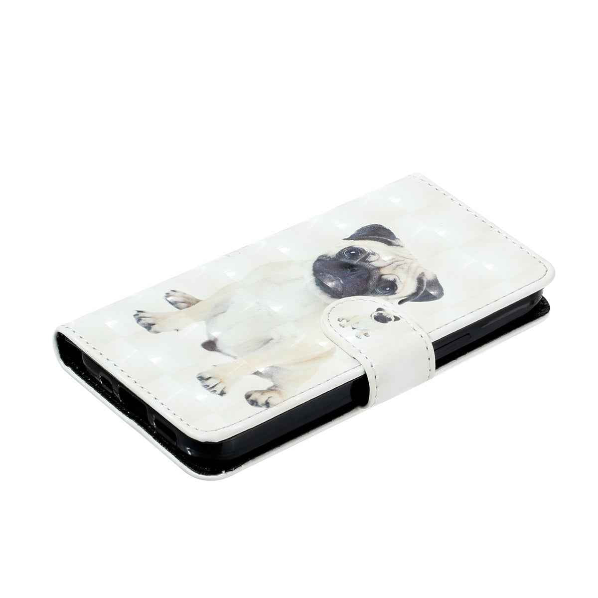 For Samsung Galaxy A57 5G Wallet Case 3D Pattern Printed Leather Phone Cover with Strap - Dog