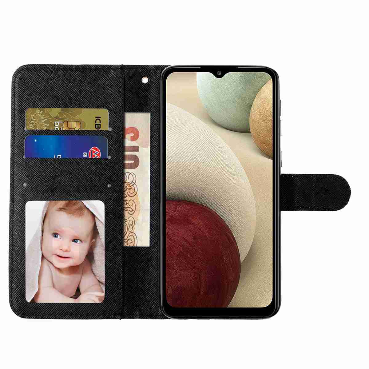 For Samsung Galaxy A57 5G Wallet Case 3D Pattern Printed Leather Phone Cover with Strap - Dog