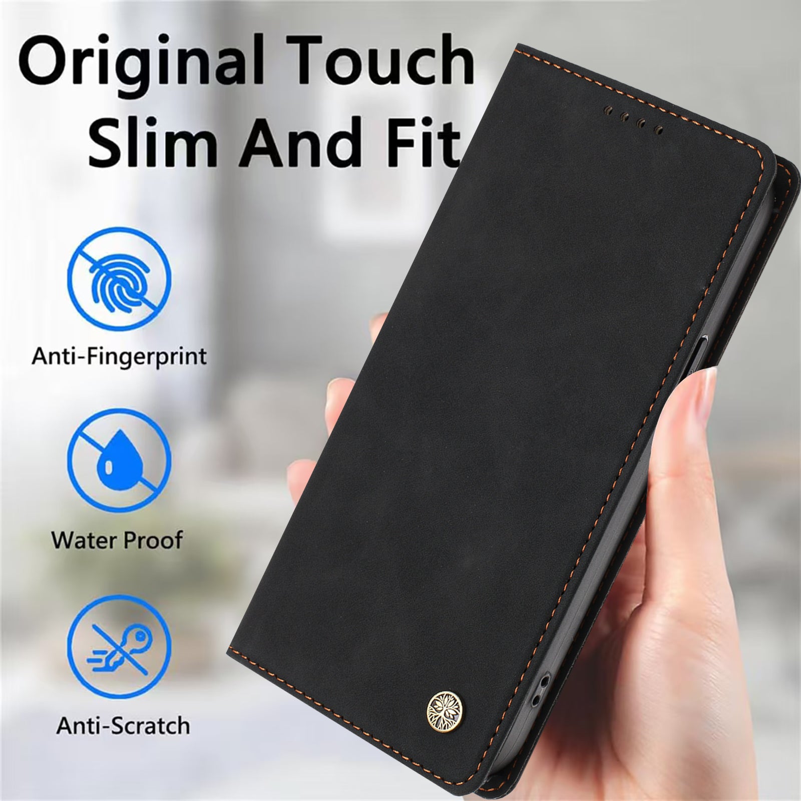 For Xiaomi Redmi Note 15 Pro 5G (Global) Case HX RFID Blocking Wallet Stand Leather Flip Phone Cover - Black