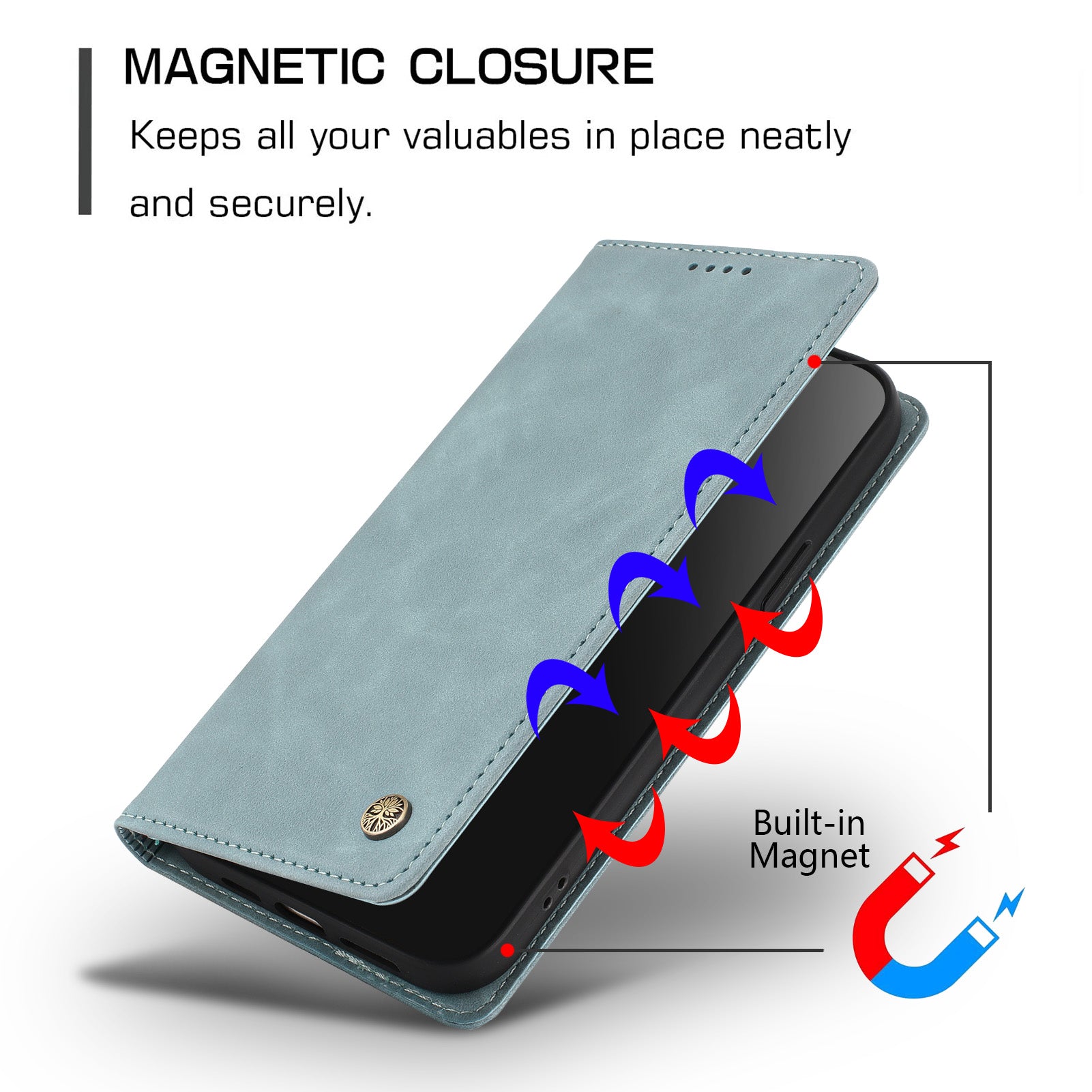 For Xiaomi Redmi Note 15 Pro 5G (Global) Case HX RFID Blocking Wallet Stand Leather Flip Phone Cover - Lake Blue