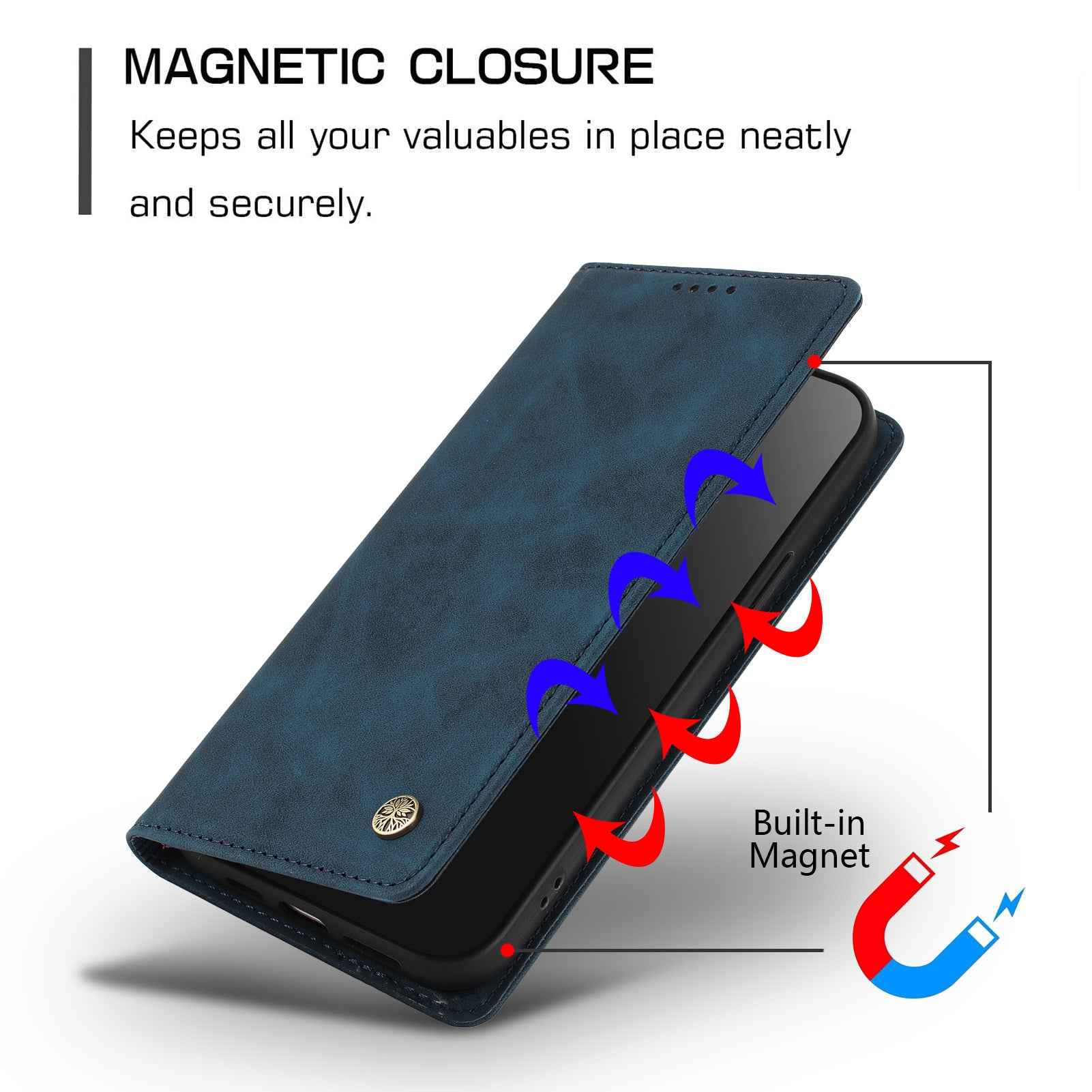 For Xiaomi 17 Ultra 5G Case HX RFID Blocking Wallet Stand Leather Flip Phone Cover - Dark Blue