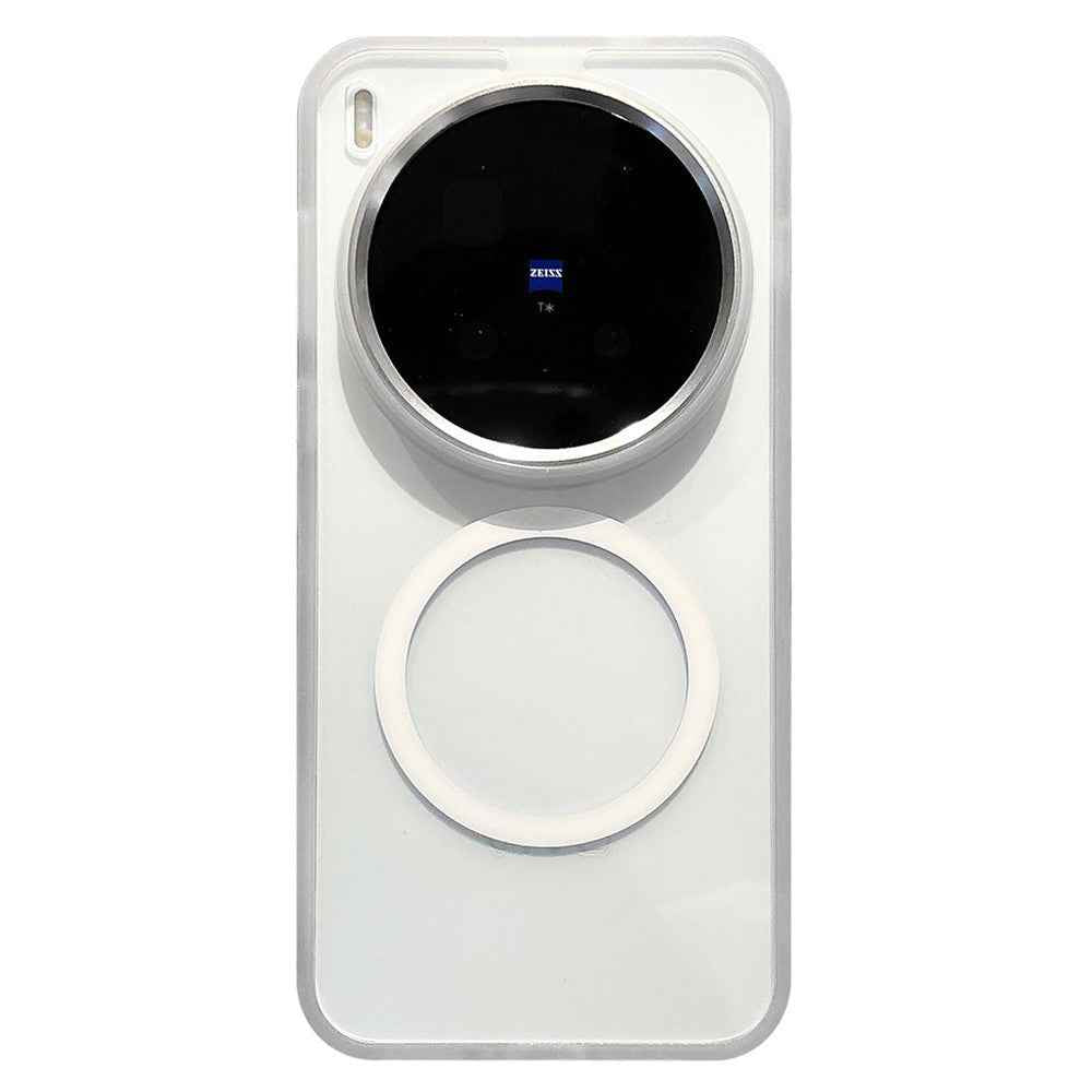 For vivo X300 5G Magnetic Case Anti-Drop TPU + PC Phone Cover - White