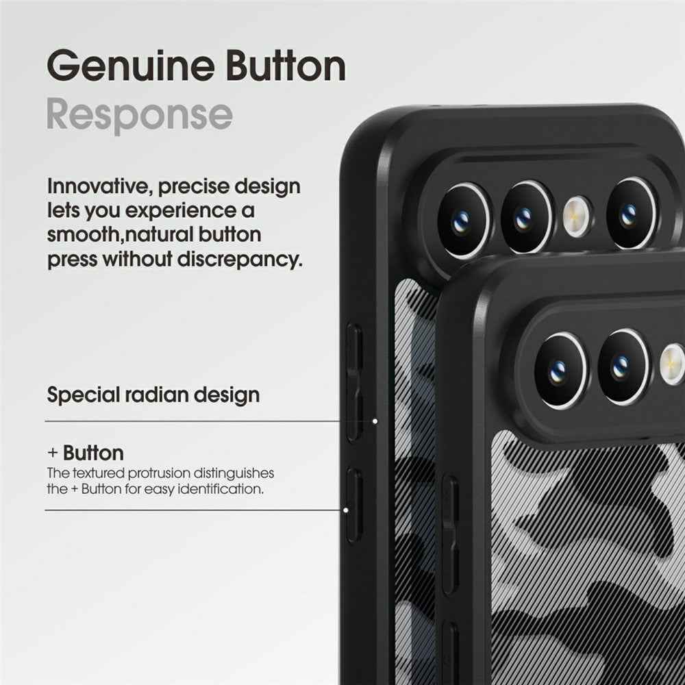 IBMRS Phone Case For vivo S50 Pro mini 5G  /  X300 FE 5G Soft TPU Frame Hard PC Back Anti-Fall Phone Cover - Artistic Camouflage