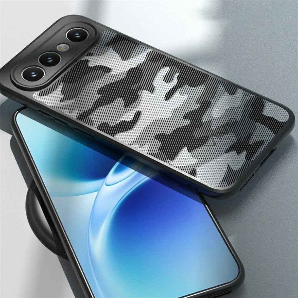 IBMRS Phone Case For vivo S50 Pro mini 5G  /  X300 FE 5G Soft TPU Frame Hard PC Back Anti-Fall Phone Cover - Matte Black
