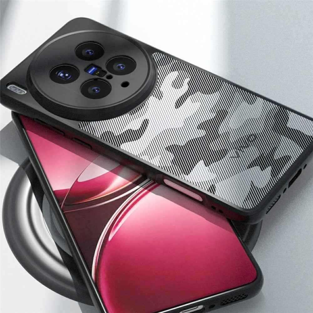 IBMRS For vivo X300 Pro 5G Case Soft TPU Frame Hard PC Back Anti-Fall Phone Cover - Transparent Black