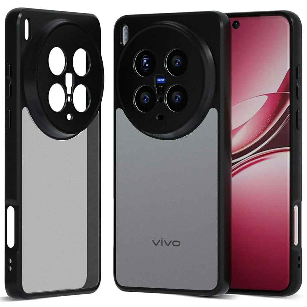 IBMRS For vivo X300 Pro 5G Case Soft TPU Frame Hard PC Back Anti-Fall Phone Cover - Matte Black