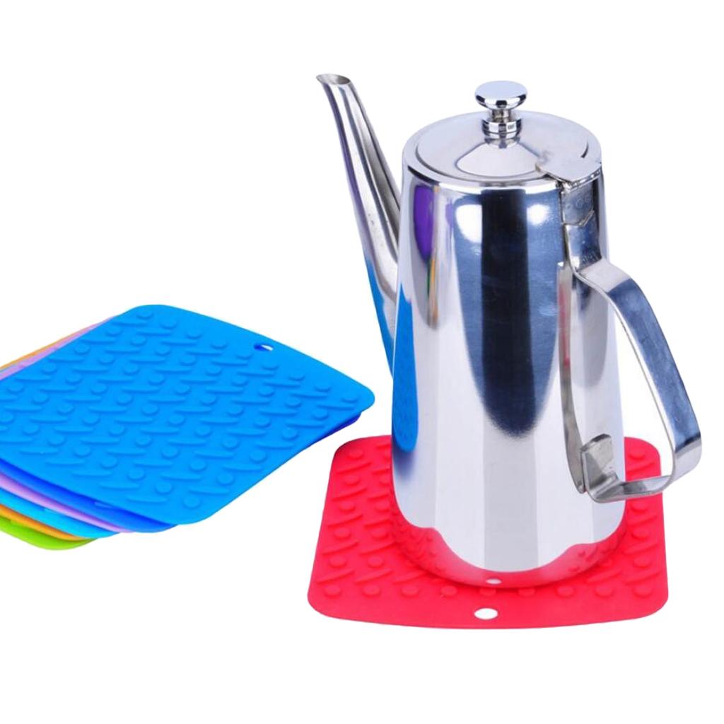 Cup Place Mat Hot Pot Holder Coffee Cup Insulated Trivet Mat Outdoor Green