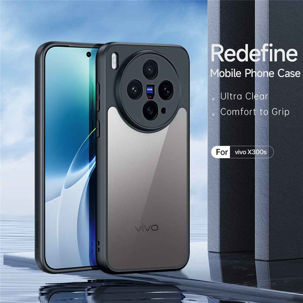 Dux Ducis For vivo X300s 5G Aimo Series PC + TPU Clear Back Phone Cover (REACH Certification) - Black