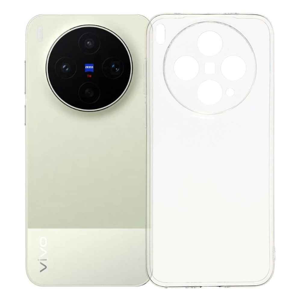 For vivo X300s 5G Back Cover Ultra Thin Flexible TPU Clear Phone Case - Transparent