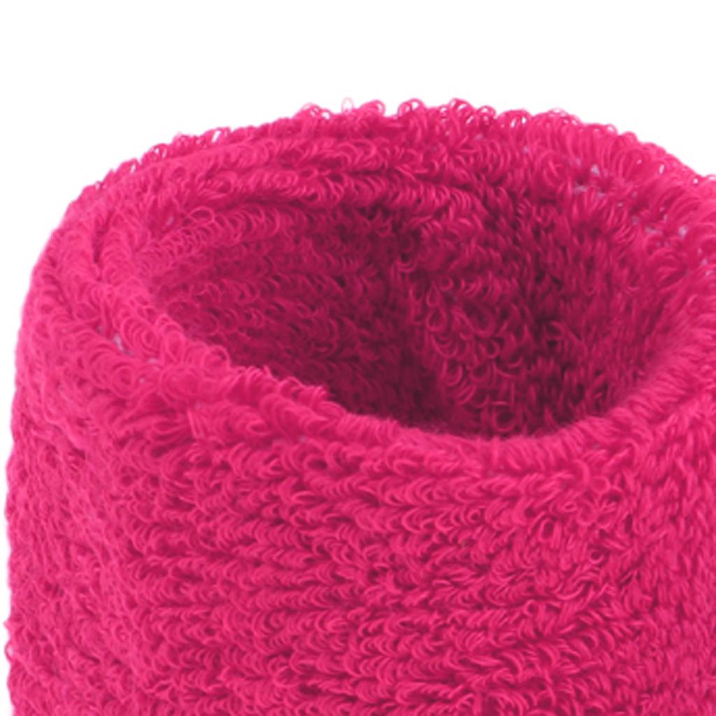 Sports Basketball Badminton Unisex Sweatbands Wristbands rose red