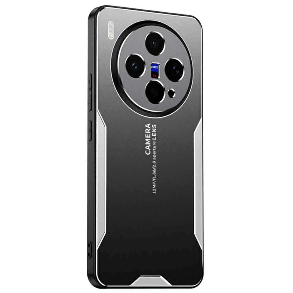 For vivo X300s 5G Phone Case Aluminium Alloy TPU PC Back Cover - Silver