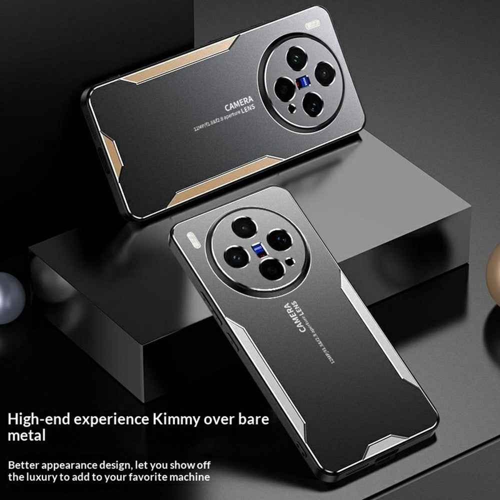 For vivo X300s 5G Phone Case Aluminium Alloy TPU PC Back Cover - Blue