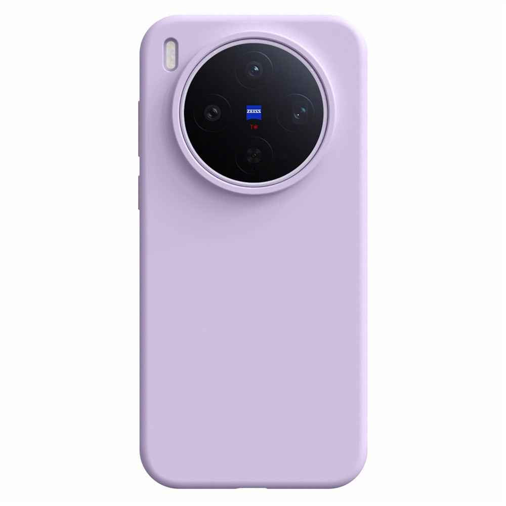 For vivo X300s 5G Case Skin-Friendly Liquid Silicone + PC Phone Cover - Light Purple