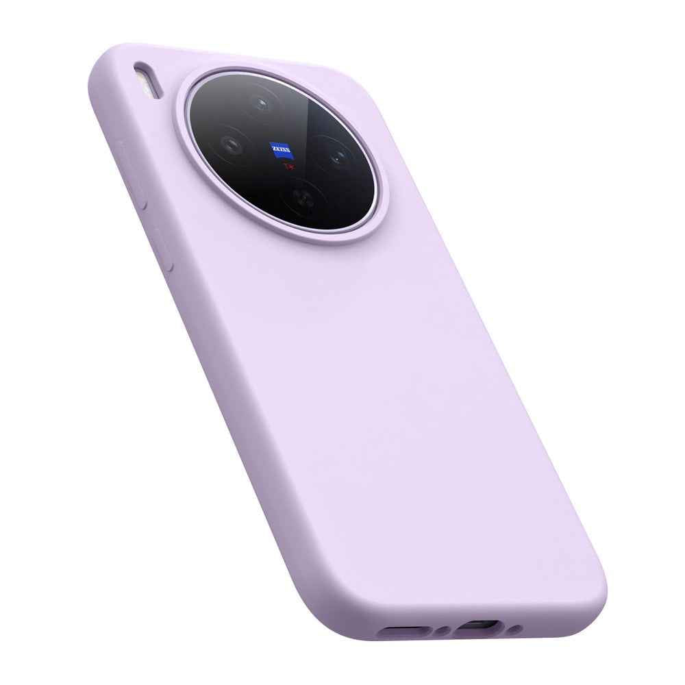 For vivo X300s 5G Case Skin-Friendly Liquid Silicone + PC Phone Cover - Light Purple