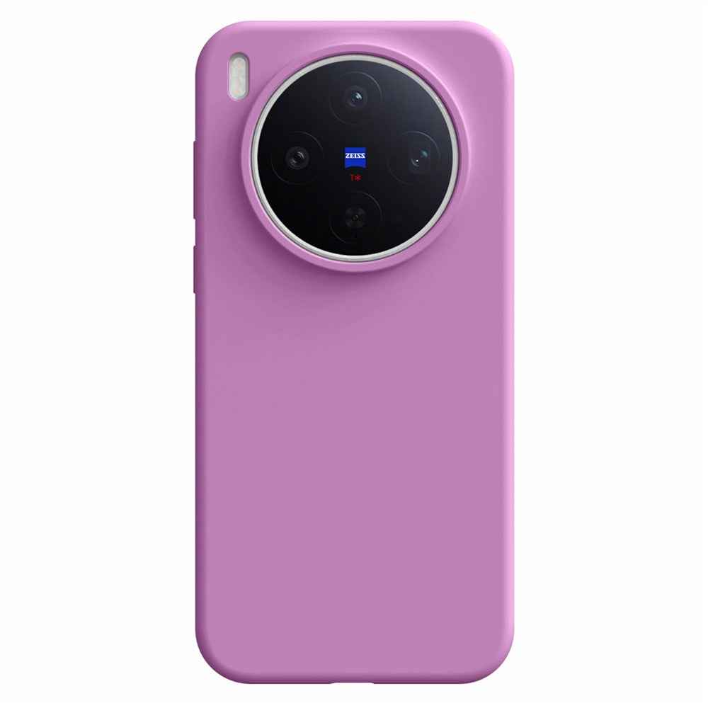 For vivo X300s 5G Case Skin-Friendly Liquid Silicone + PC Phone Cover - Purple
