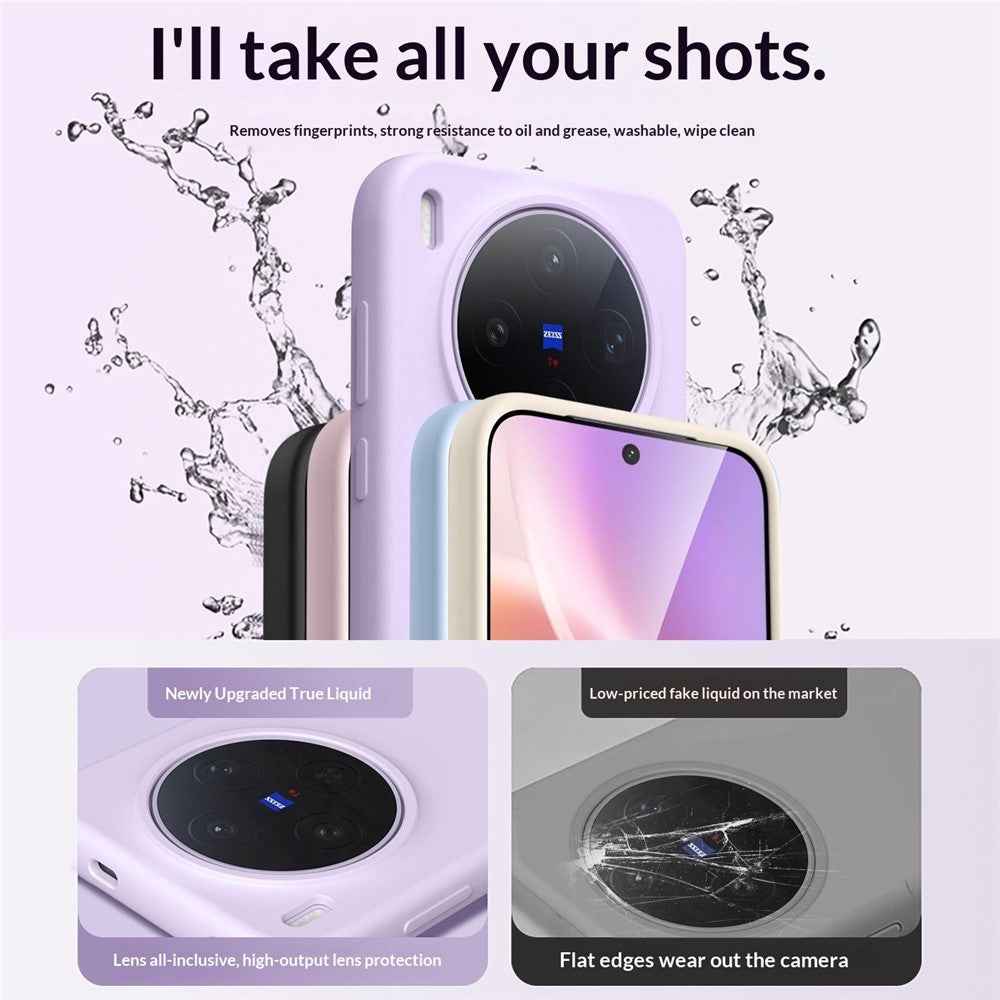 For vivo X300s 5G Case Skin-Friendly Liquid Silicone + PC Phone Cover - Light Yellow