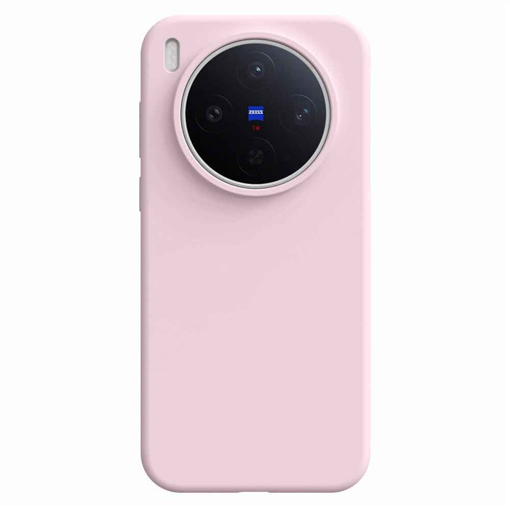 For vivo X300s 5G Case Skin-Friendly Liquid Silicone + PC Phone Cover - Light Pink