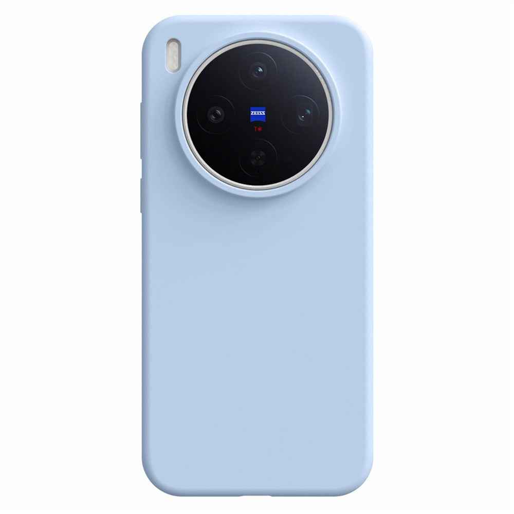 For vivo X300s 5G Case Skin-Friendly Liquid Silicone + PC Phone Cover - Baby Blue