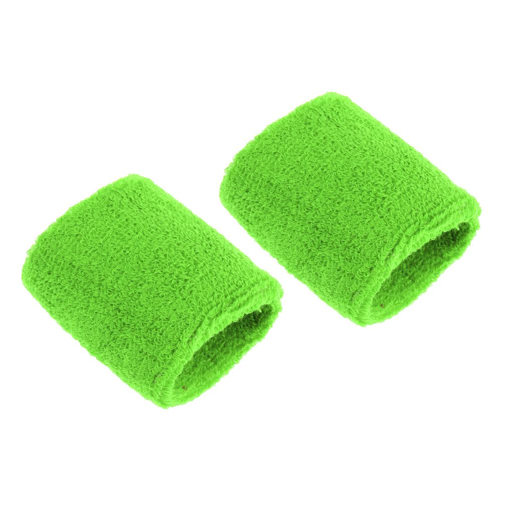Sports Basketball Badminton Unisex Sweatbands Wristbands green