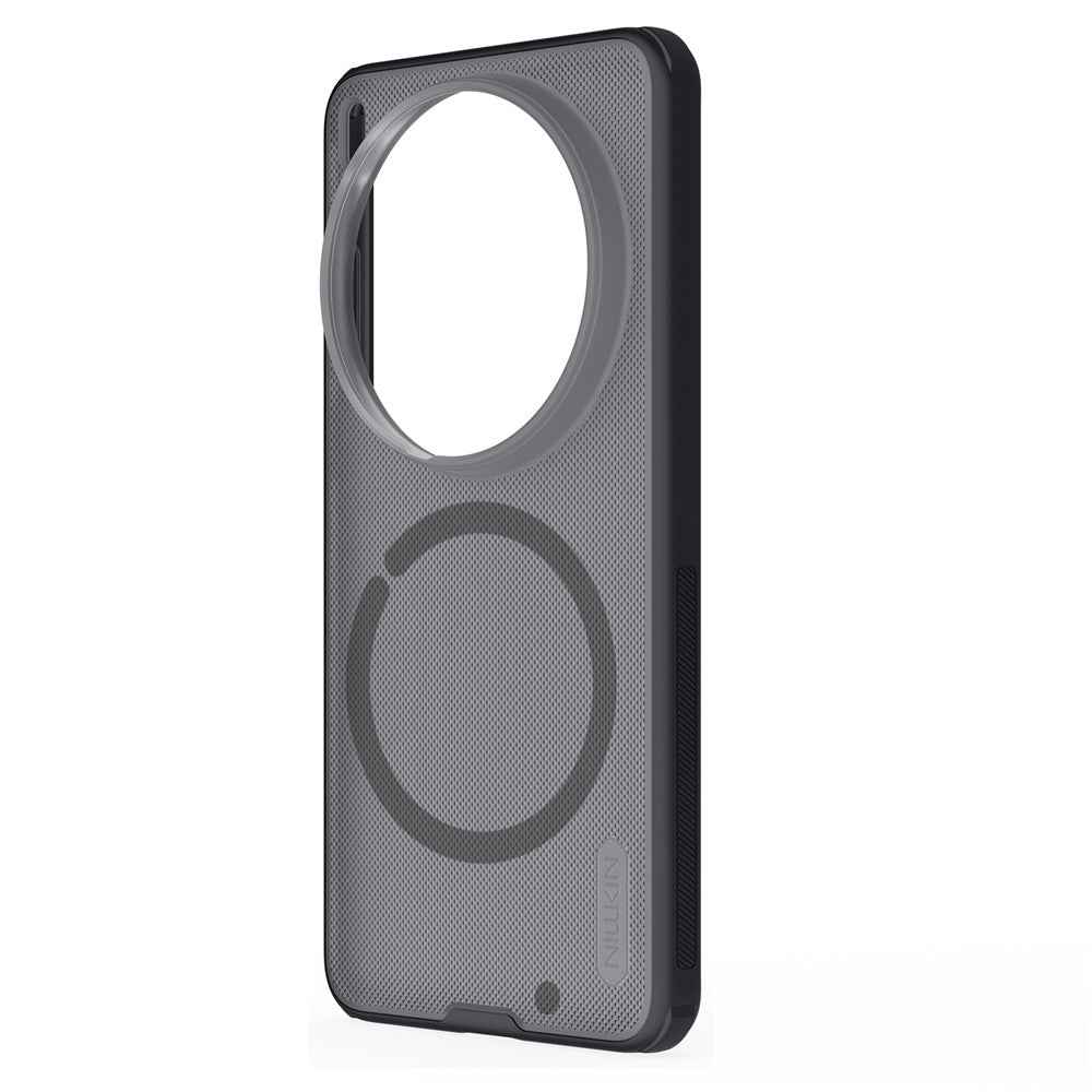 NILLKIN Super Frosted Shield Pro for vivo X300 Ultra 5G Magnetic Case PC + TPU Phone Cover - Transparent Black